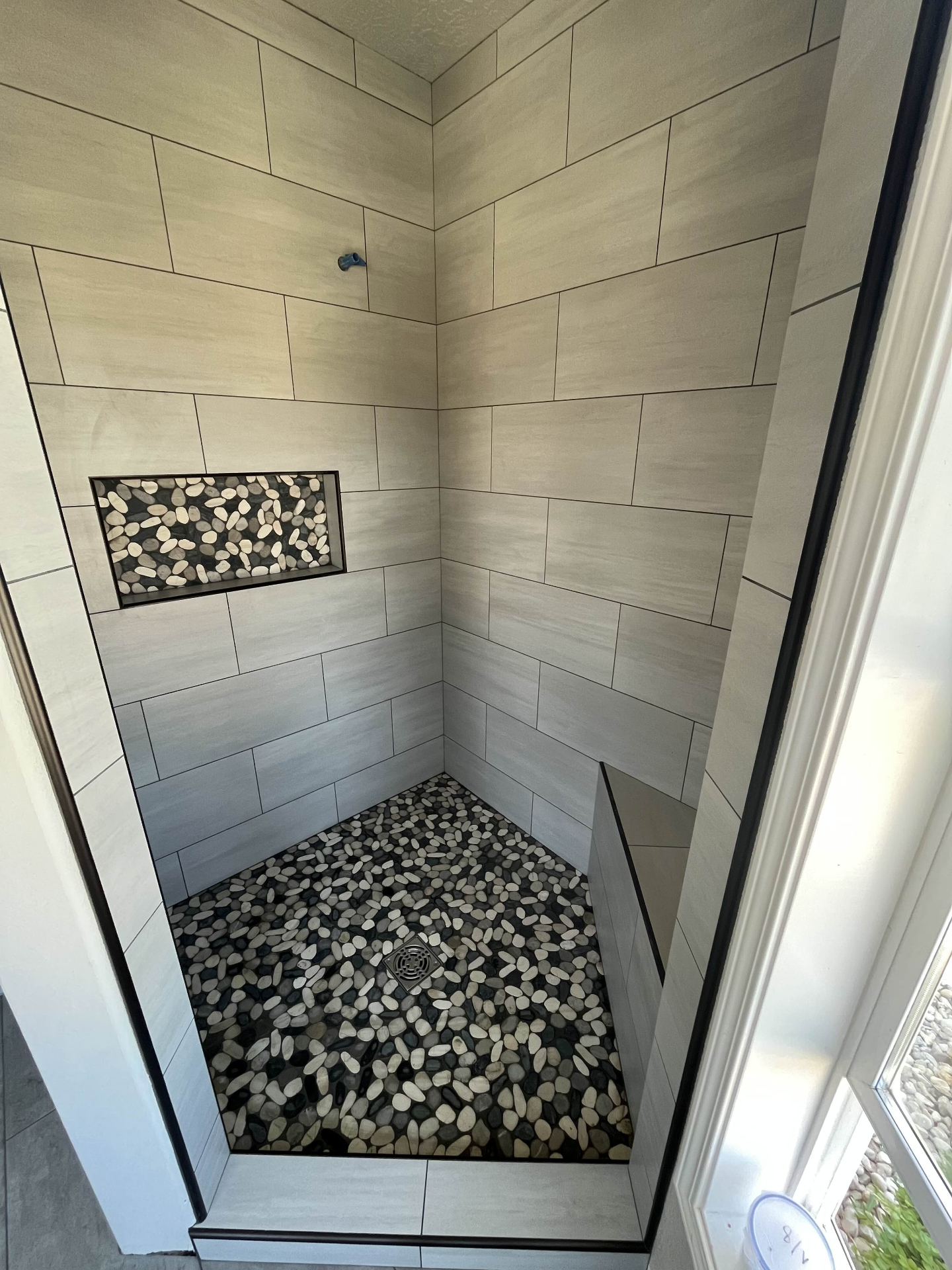 Tile installation project near Eagle, Idaho